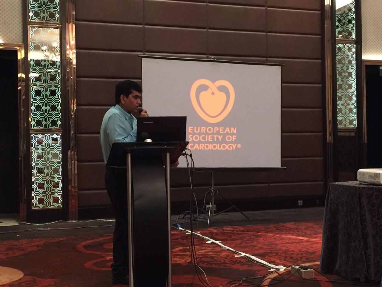 Presenting at a national cardiology conference