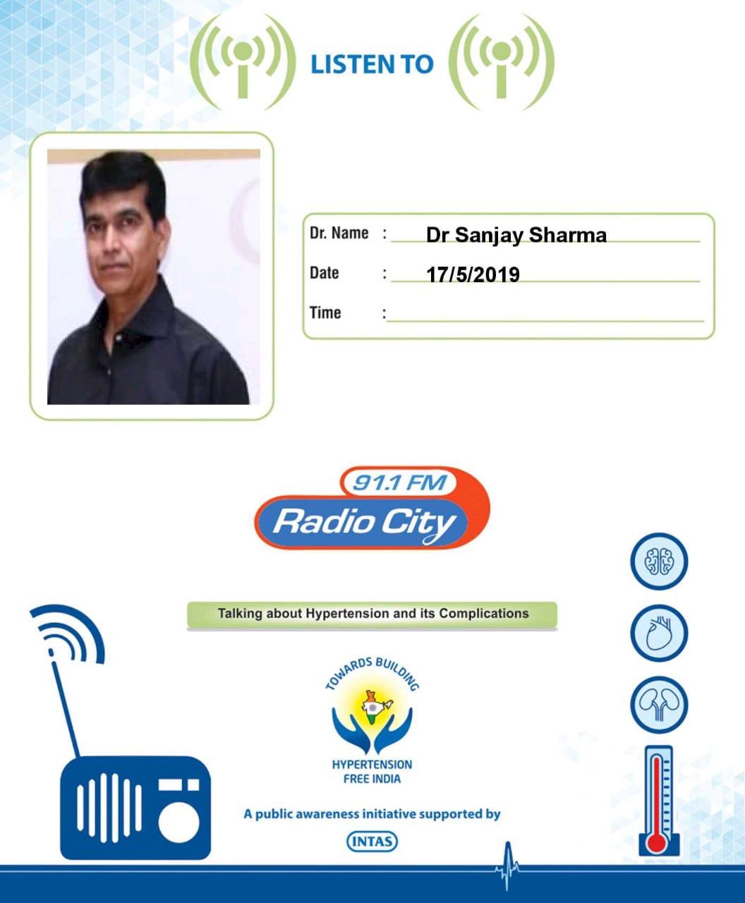 On air — talking heart health on Radio City 91.1 FM