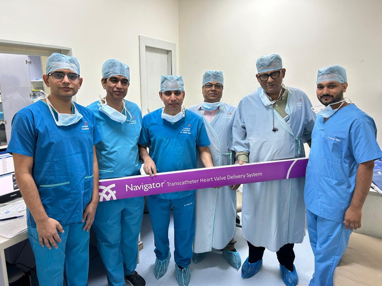 With the heart team after a TAVI procedure
